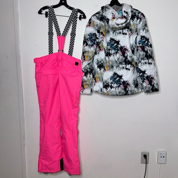 GSOU SNOW Ski Jacket And Pants Snowboarding Snowsuit Size XL - Picture 11 of 12